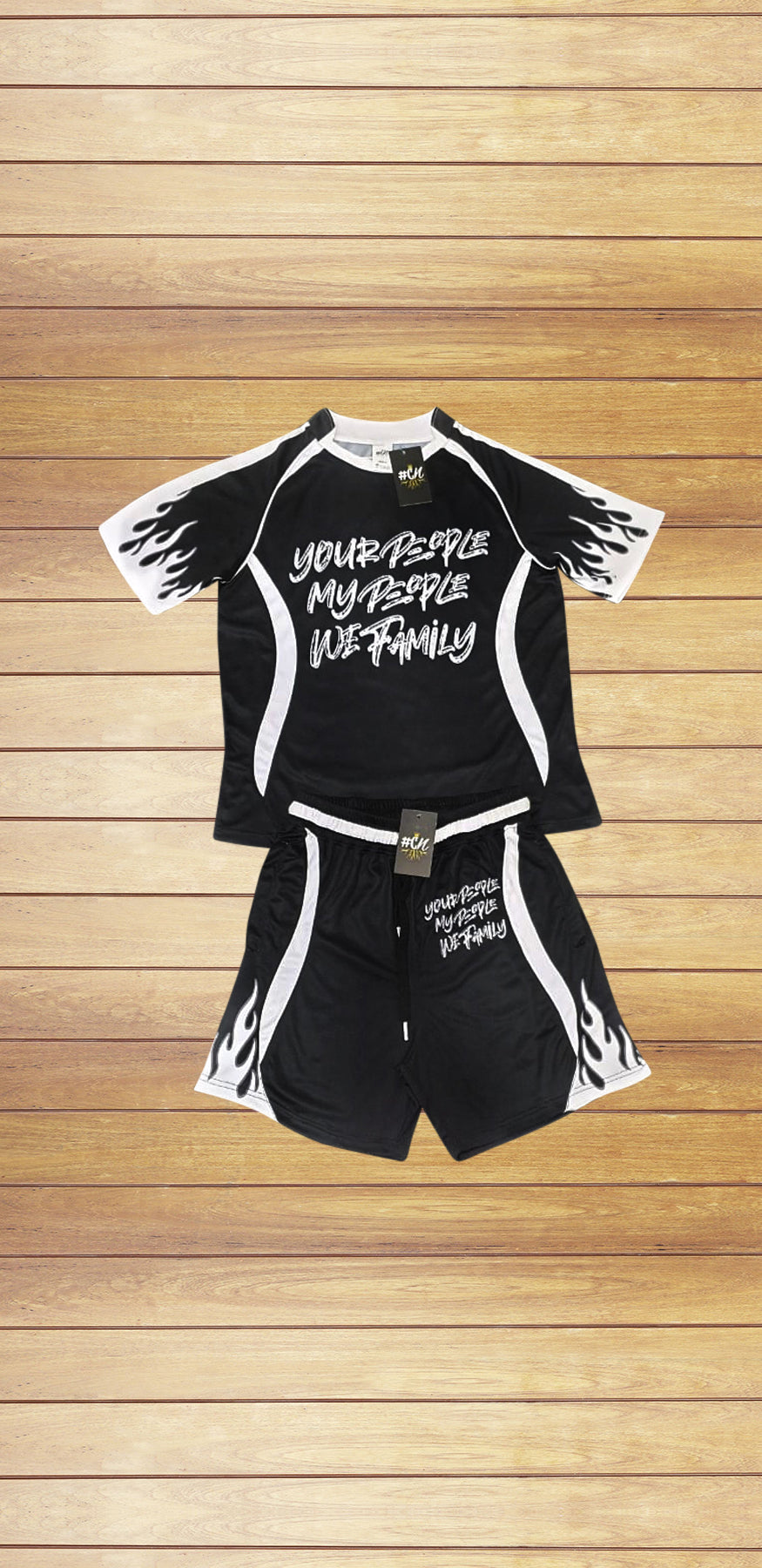 Black and White Jersey Set