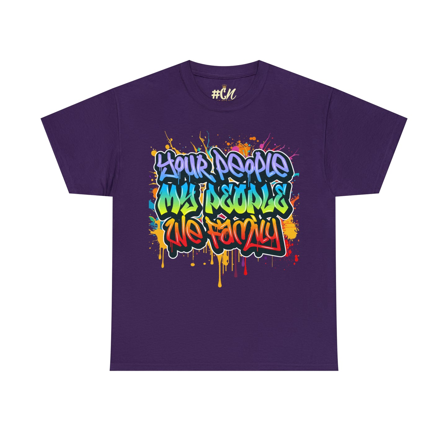 Your People My People Graffiti Drip Tee