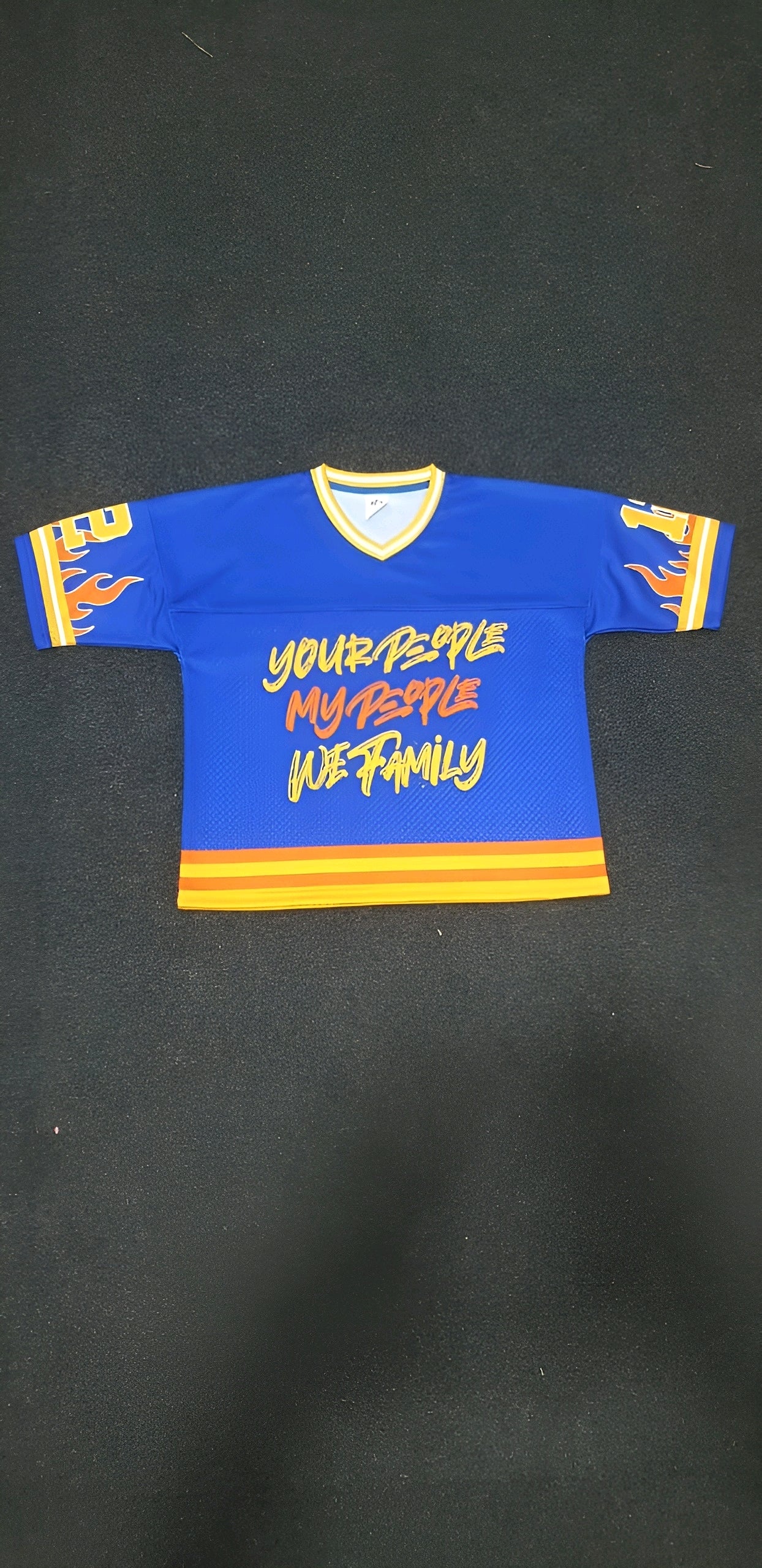 Blue Orange White Jersey OR Shorts