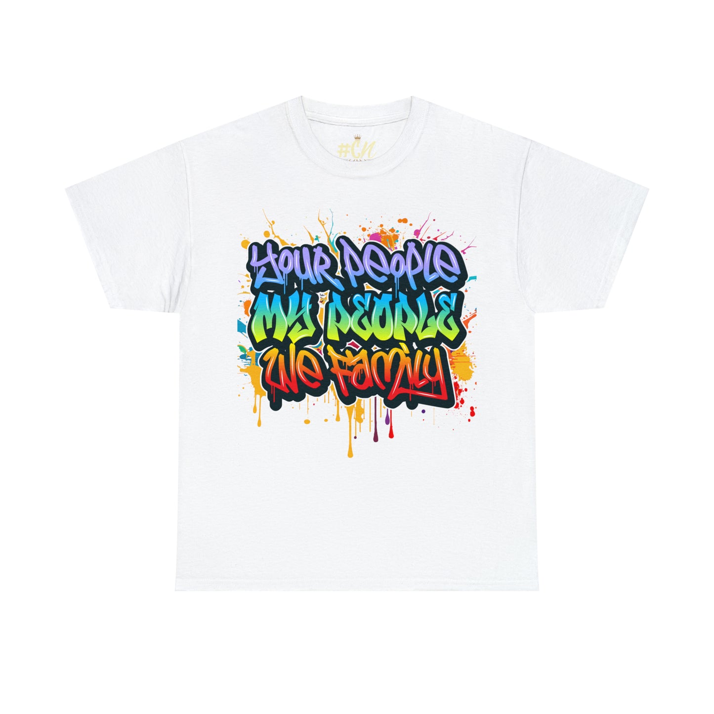 Your People My People Graffiti Drip Tee