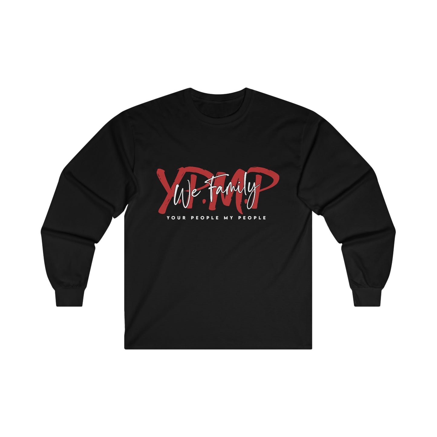 YPMP Initials Red Letters Long Sleeve Tee