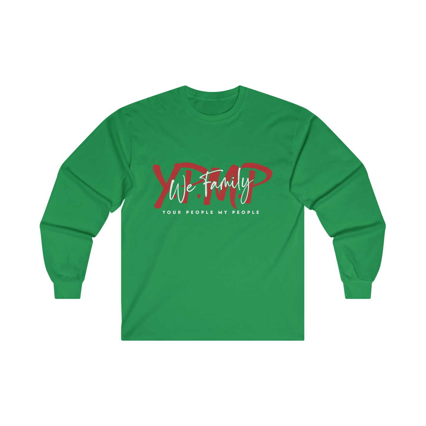 YPMP Initials Red Letters Long Sleeve Tee