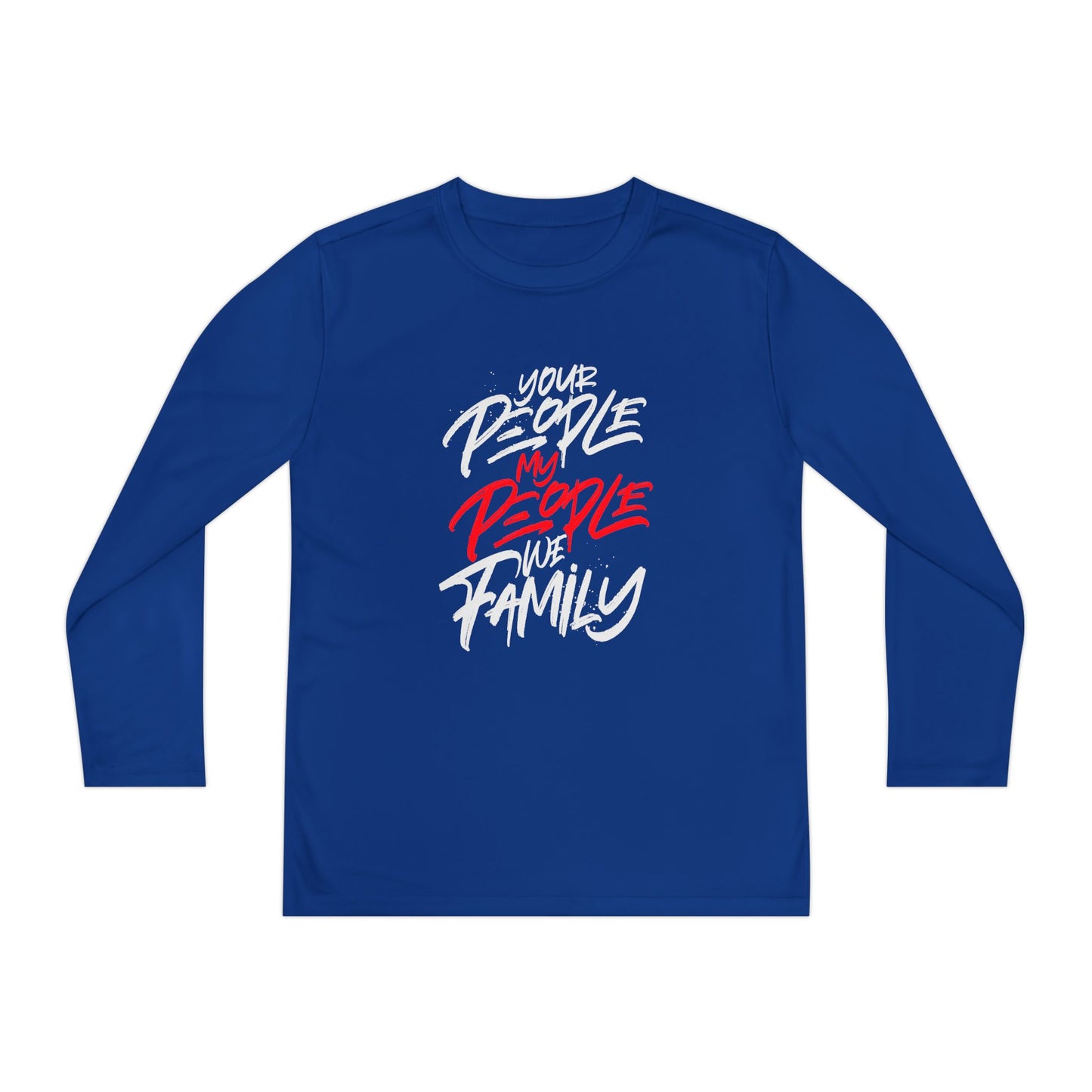 Youth Your People My People (white/red) Long Sleeve Shirt