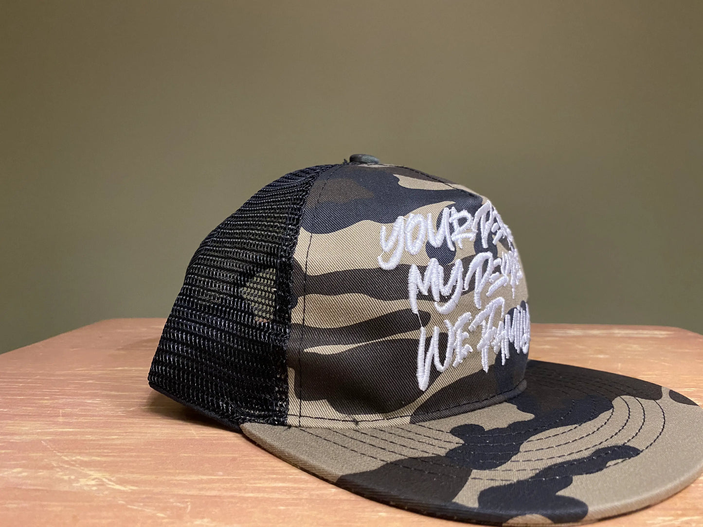 Camouflage Your People My People Snapback Hat