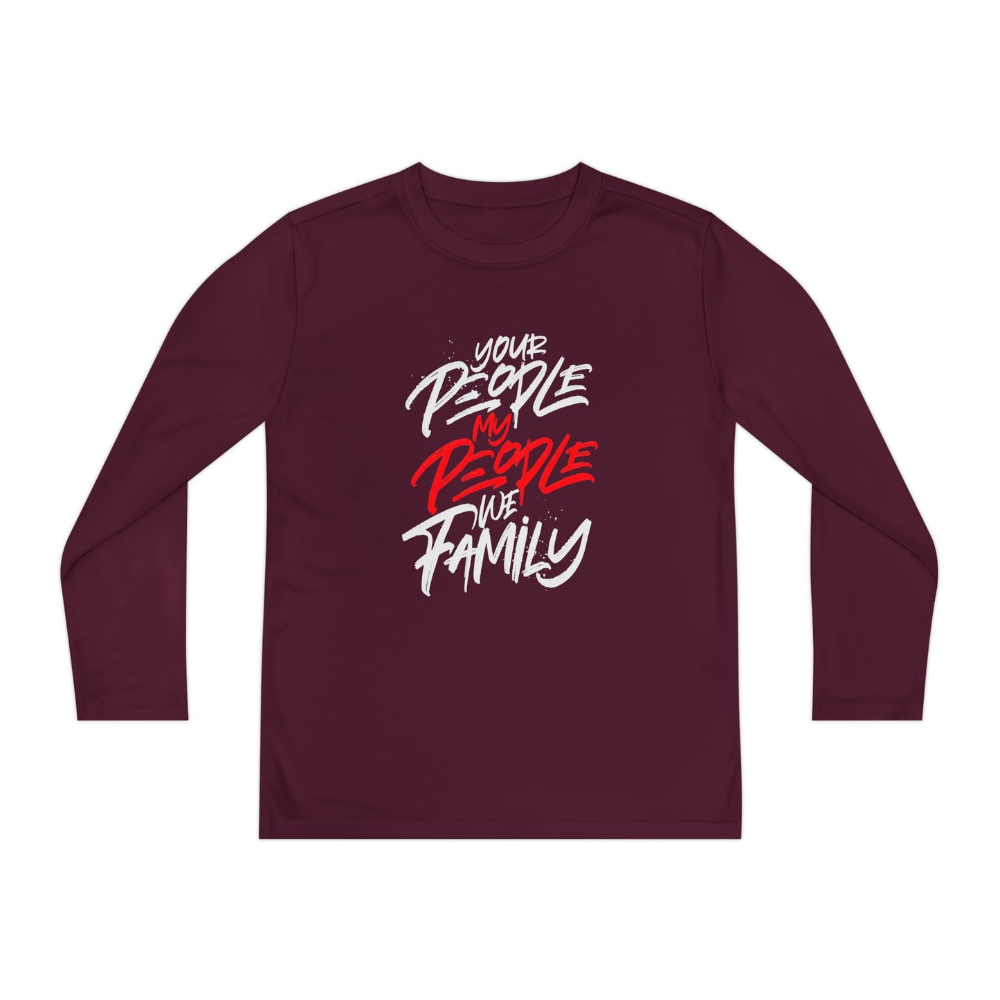 Youth Your People My People (white/red) Long Sleeve Shirt