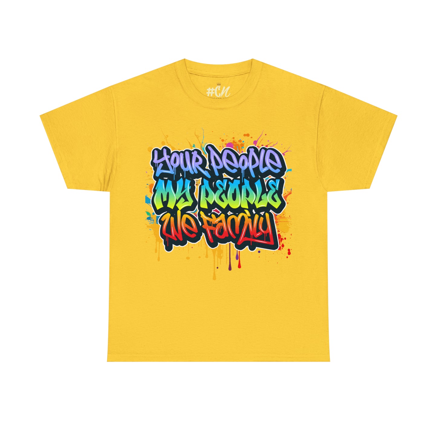 Your People My People Graffiti Drip Tee