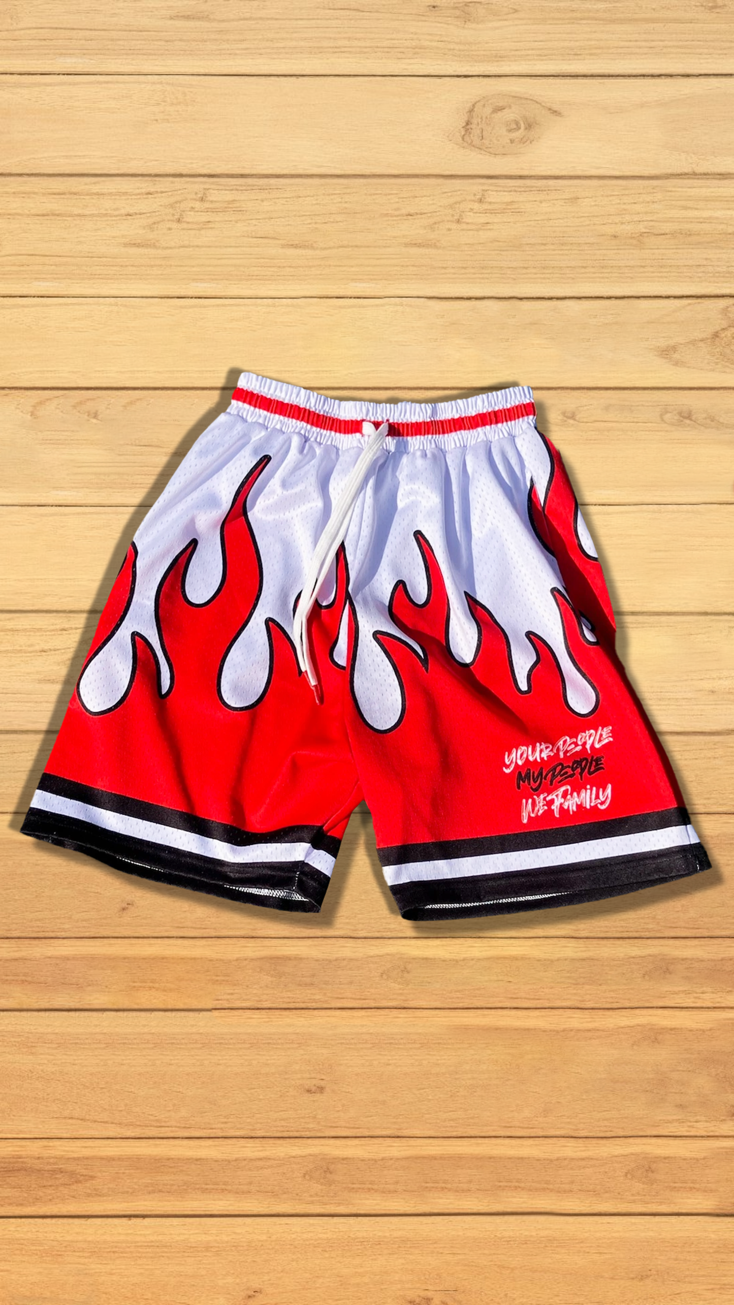 Fire Red and White Jersey OR Shorts
