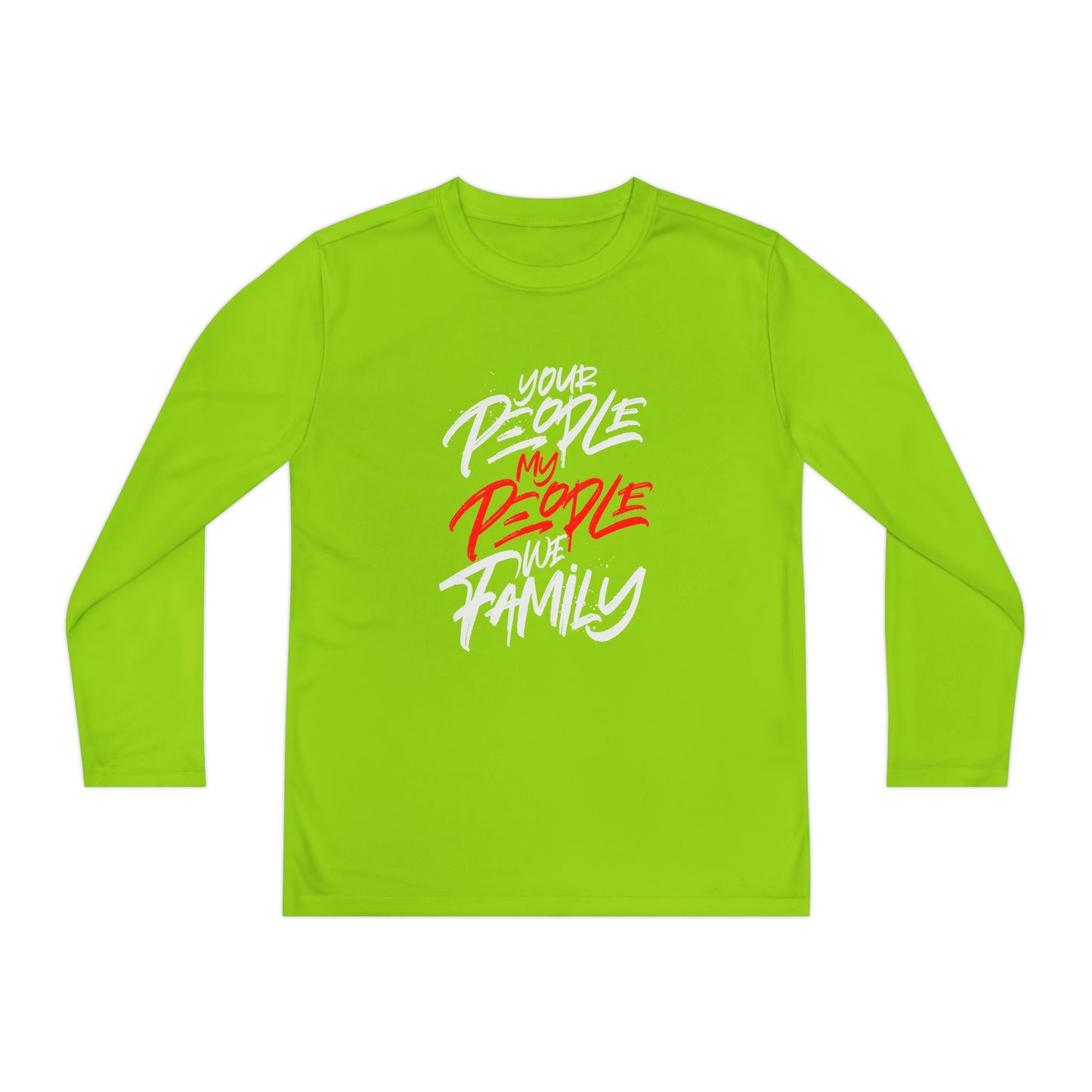 Youth Your People My People (white/red) Long Sleeve Shirt