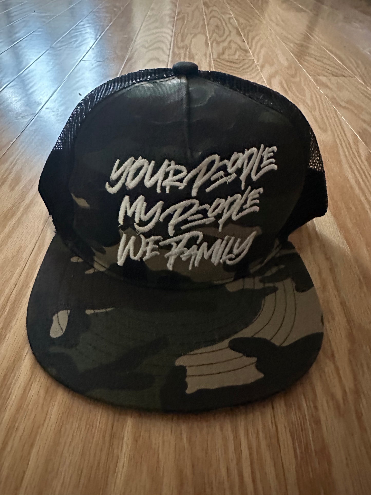 Camouflage Your People My People Snapback Hat