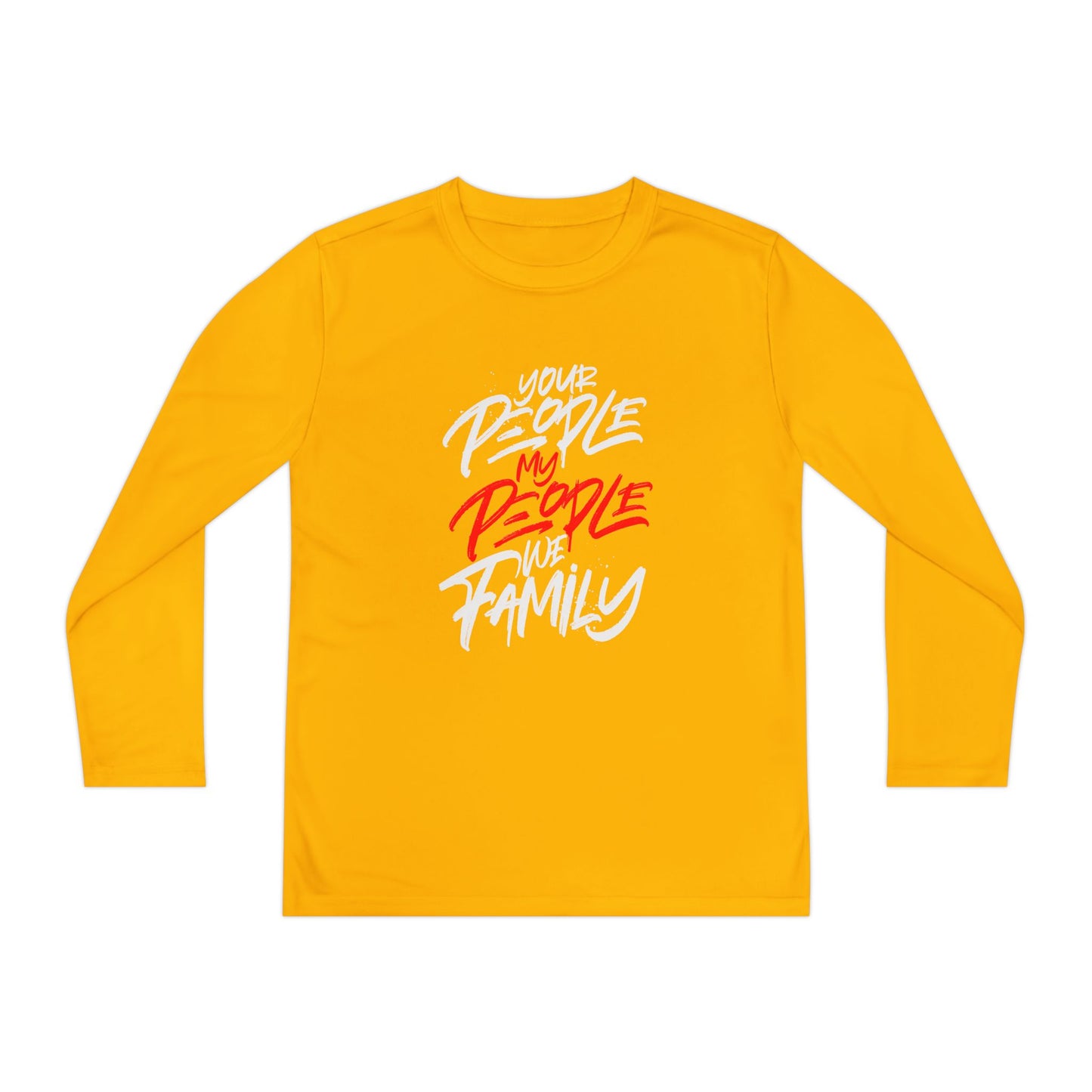 Youth Your People My People (white/red) Long Sleeve Shirt