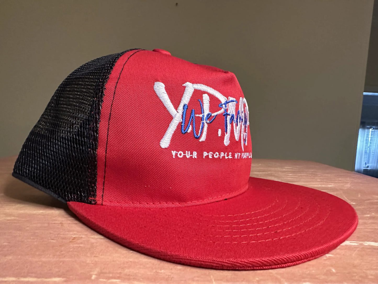 Red and Black YPMP Initials Snapback Hat
