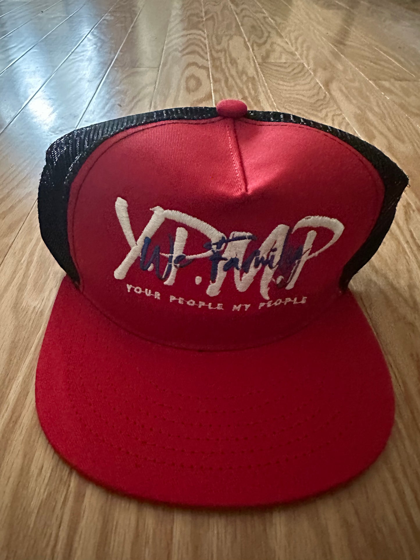 Red and Black YPMP Initials Snapback Hat