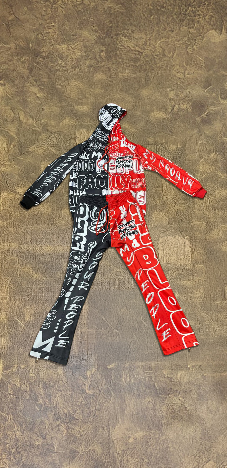 Red/Black Graffiti Chambliss Jogger Fit