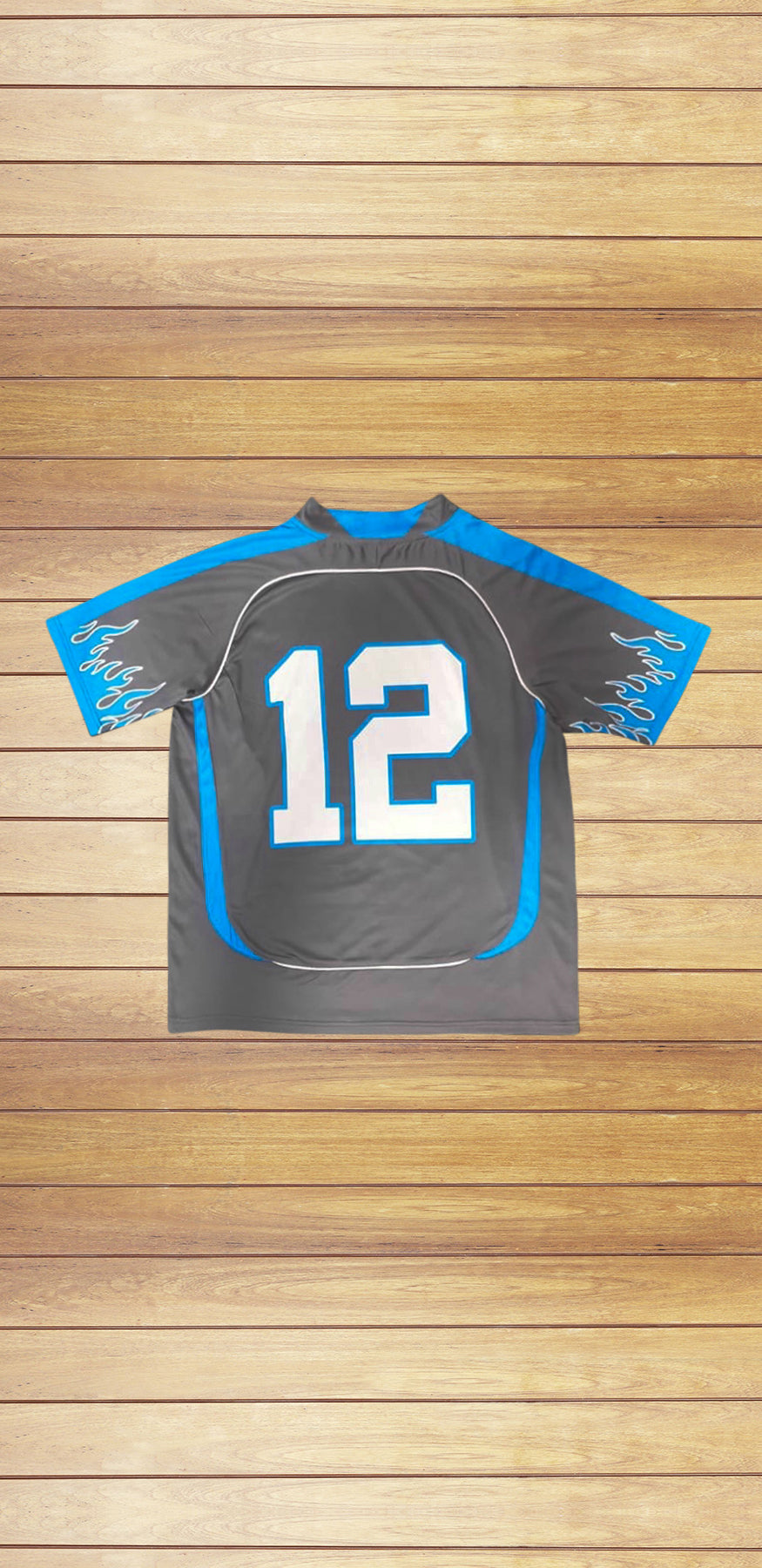 Gray and Icy Blue Jersey Shirt