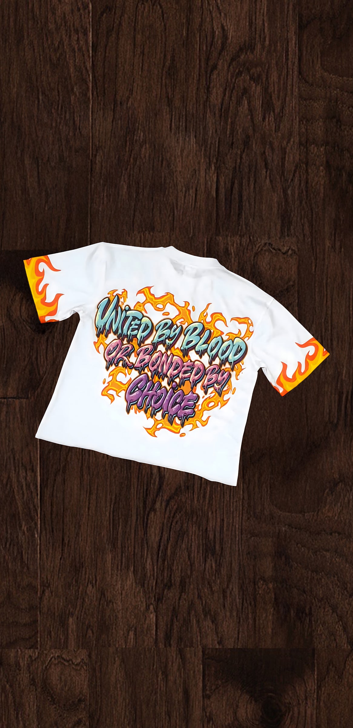 WHITE OVERSIZED CROPPED TEE (DTF PRINT)