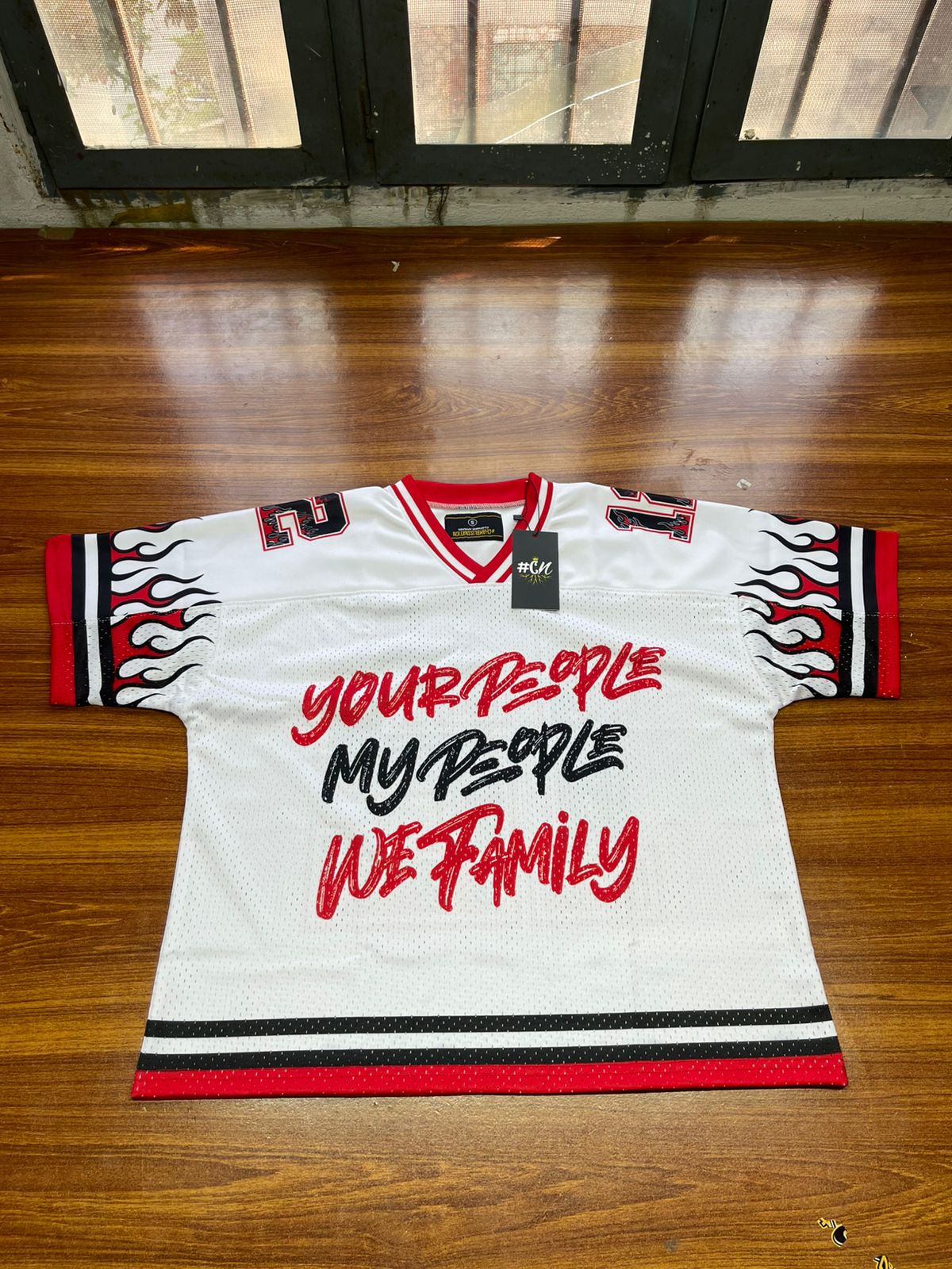 White/Red Jersey