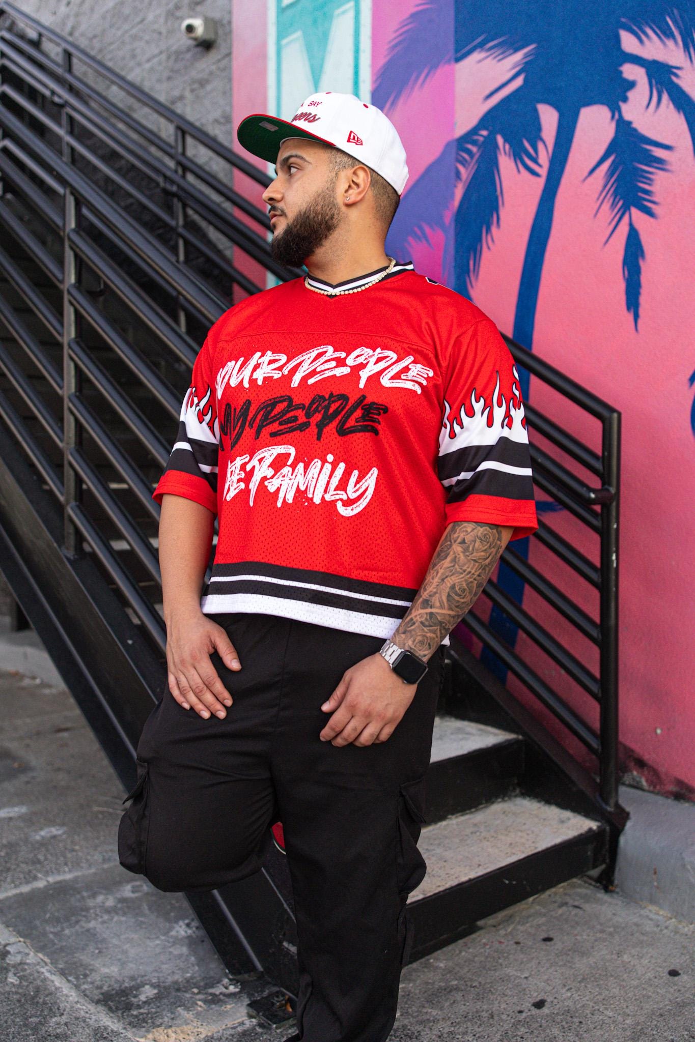 FIRE RED JERSEY SET (LONG PANTS)