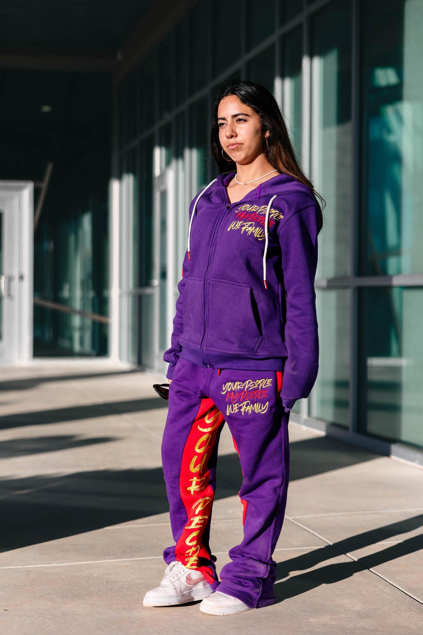 Women’s Purple Your People My People Jogger Set