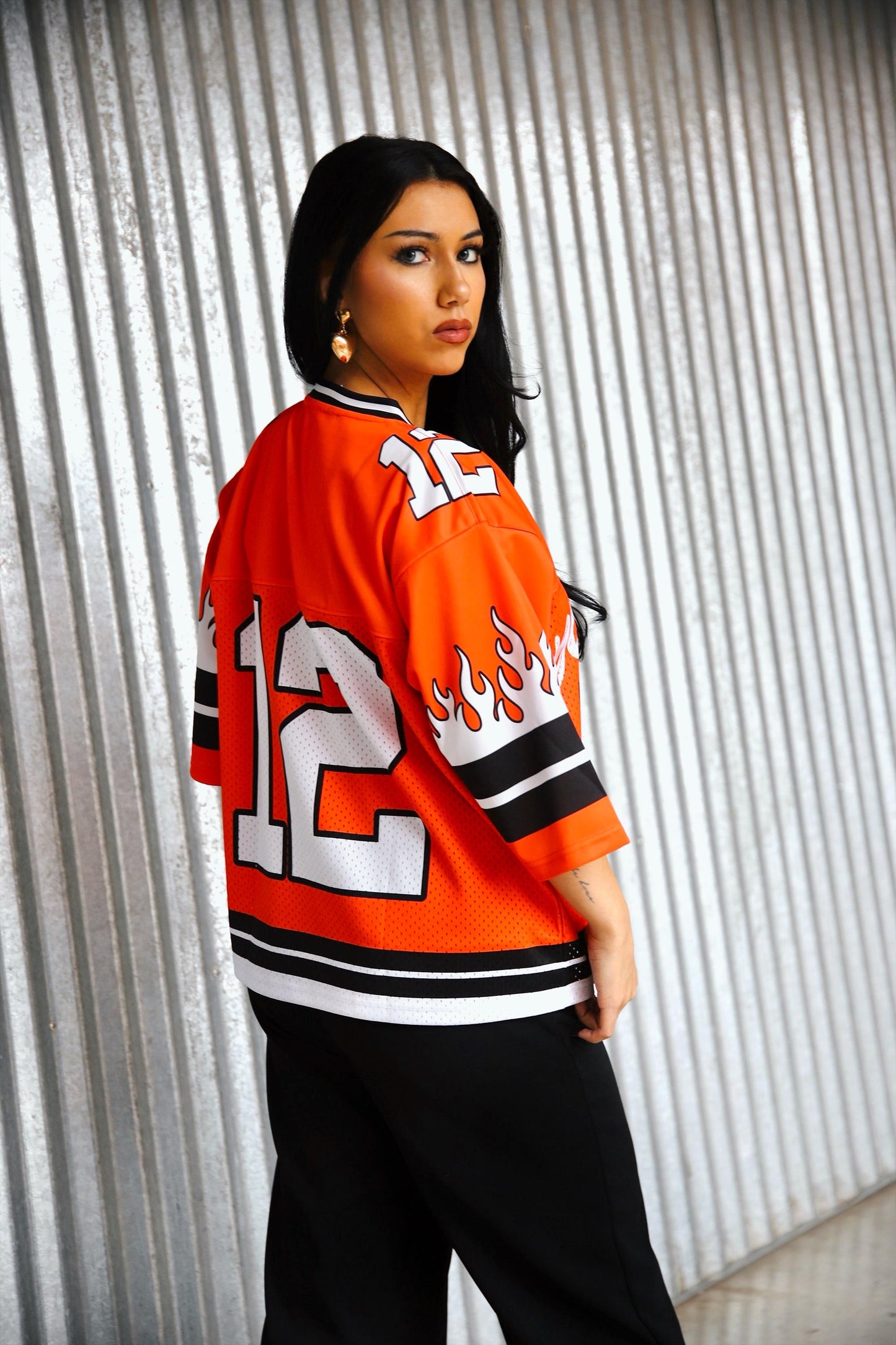 FIRE ORANGE JERSEY SET (LONG PANTS)
