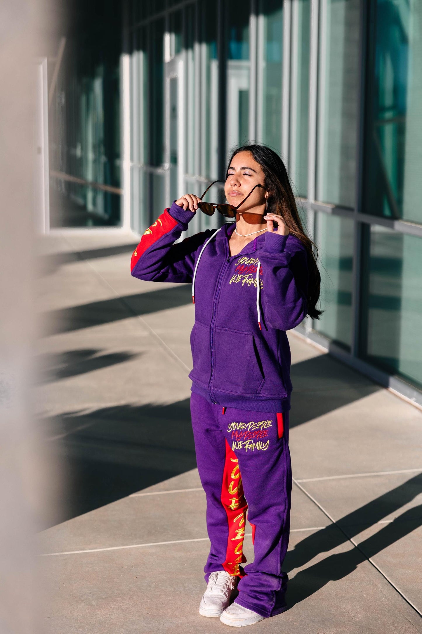 Women’s Purple Your People My People Jogger Set