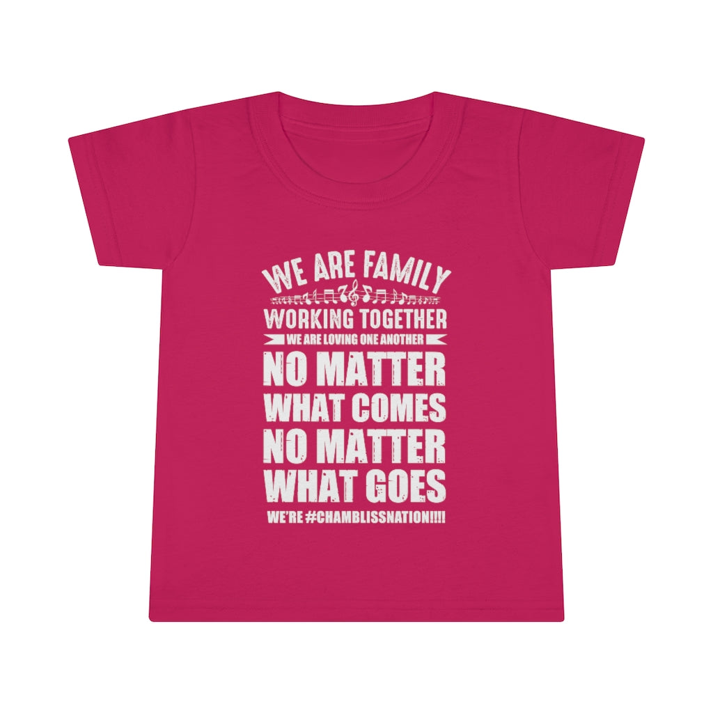 "We are family working together" Toddler Tee