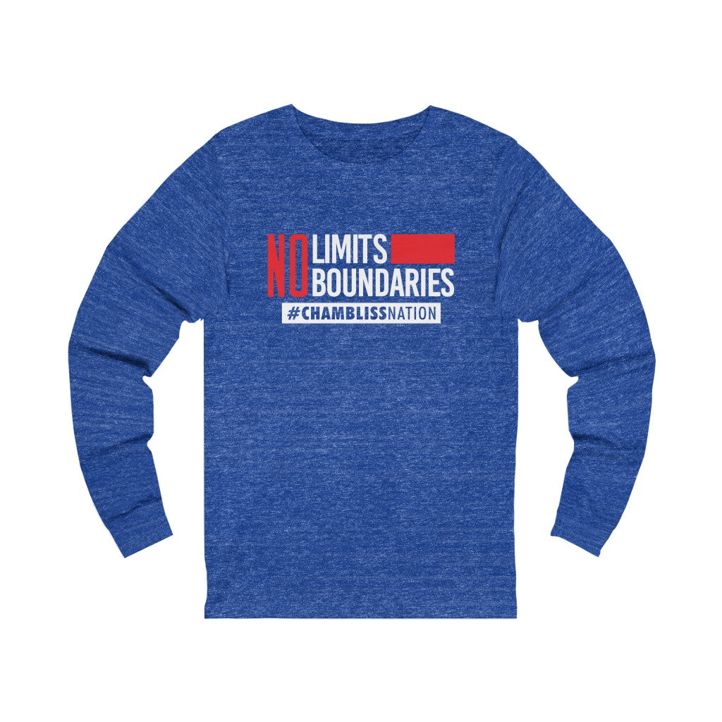"No Limits No Boundaries" Long Sleeve Tee