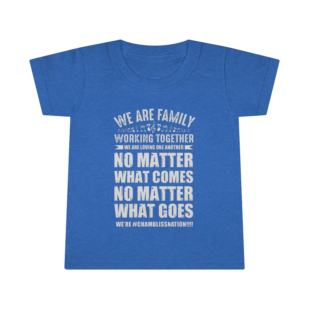 "We are family working together" Toddler Tee