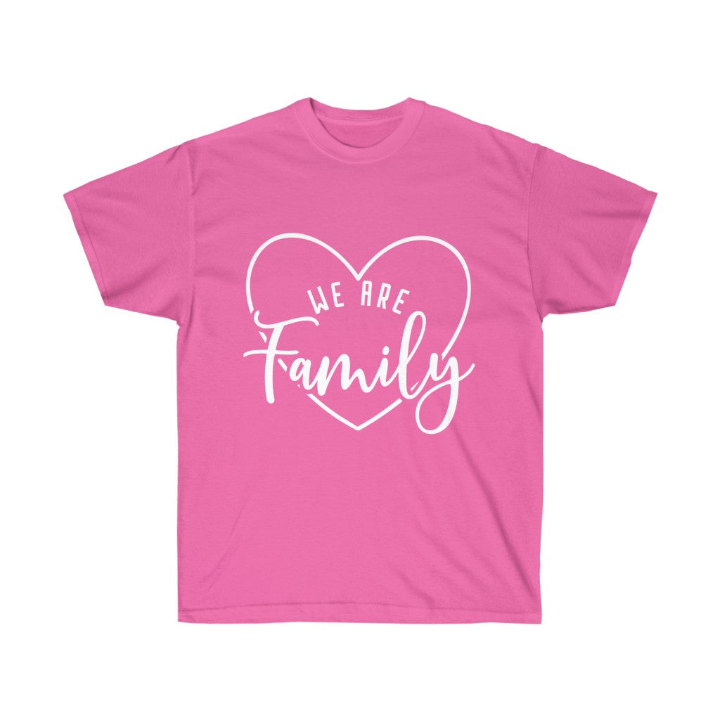 We are Family (Heart) w/o back Tee