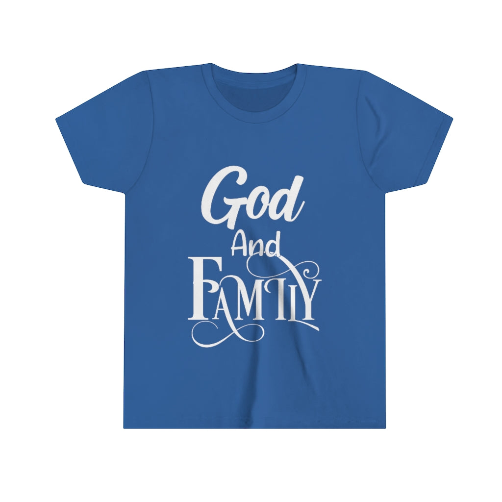 "God And Family" Youth Tee