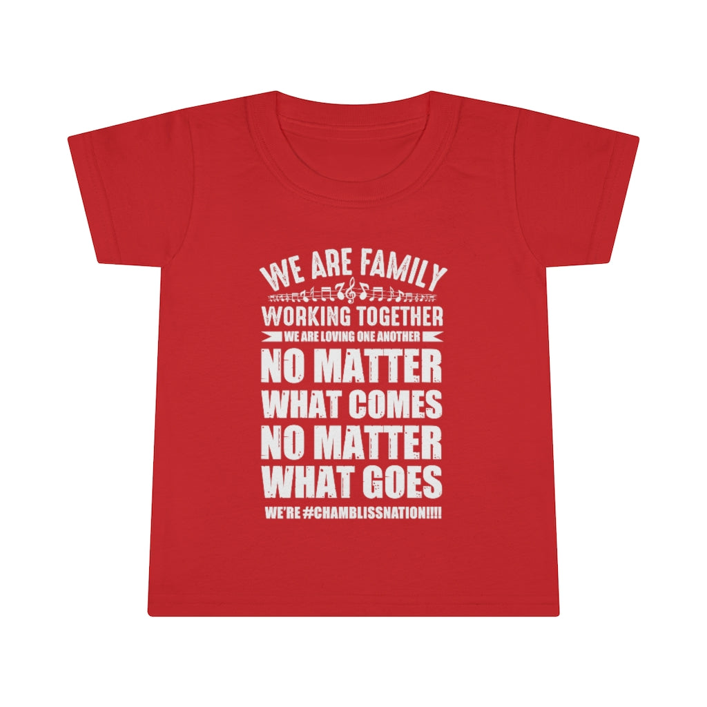 "We are family working together" Toddler Tee