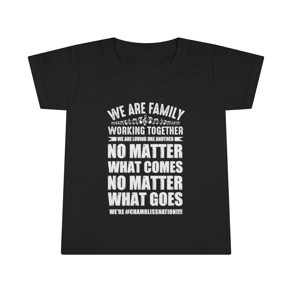 "We are family working together" Toddler Tee