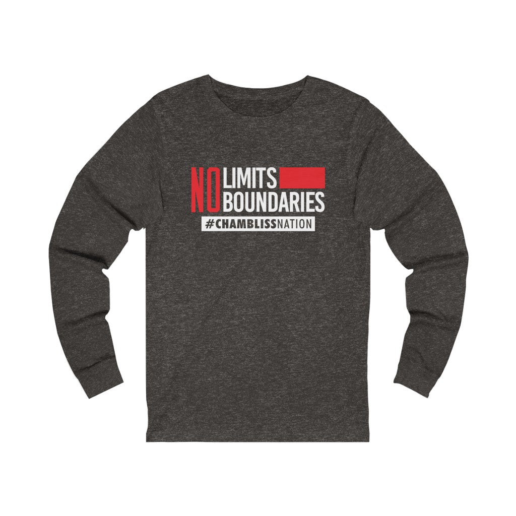 "No Limits No Boundaries" Long Sleeve Tee