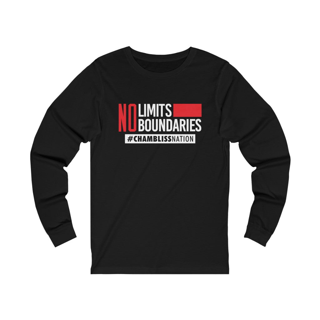 "No Limits No Boundaries" Long Sleeve Tee