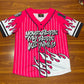 Fire Baseball Jersey - Hot Pink