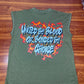 Military Green Rhinestone Sleeveless Tee