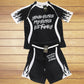 Black and White Jersey Set