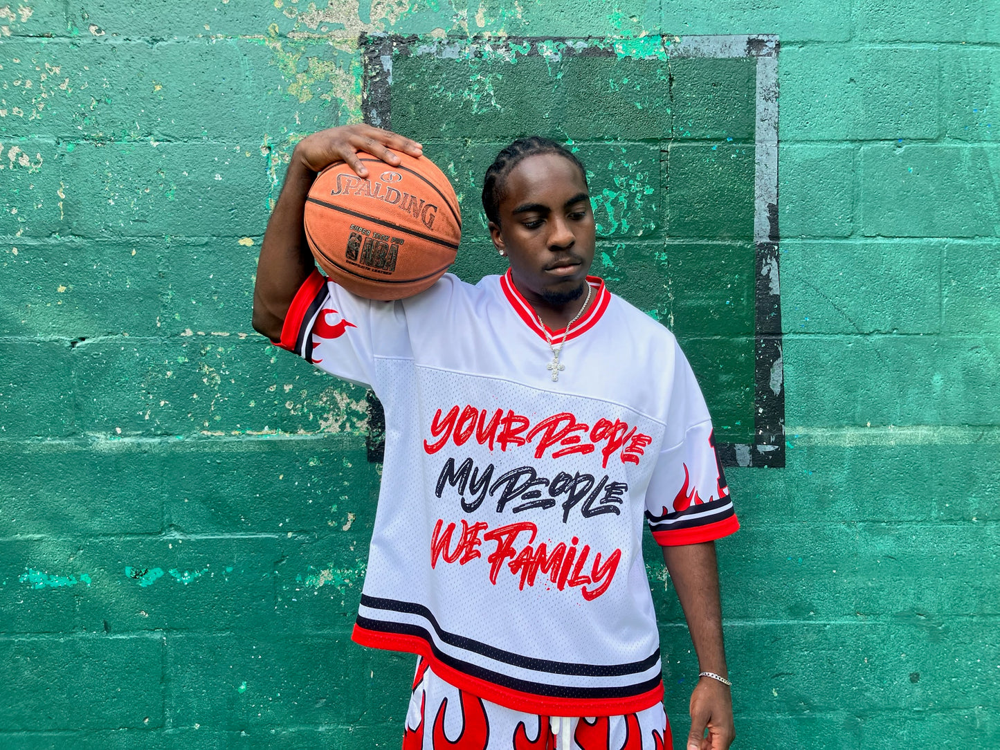 Fire Red and White Jersey OR Shorts