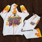 White Fire Jogger Set
