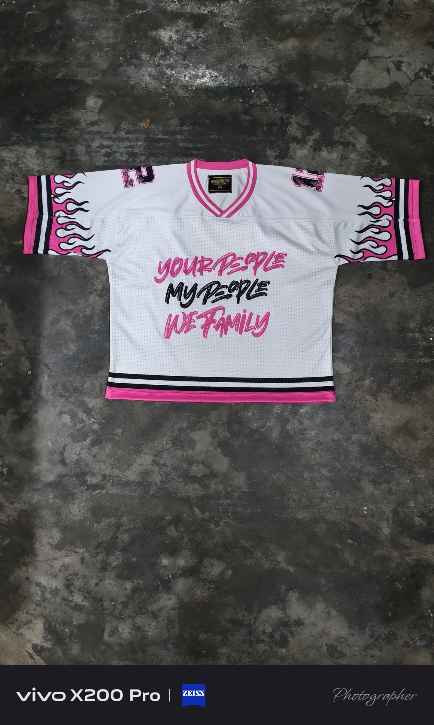 WHITE AND PINK JERSEY and SHORTS (SET)