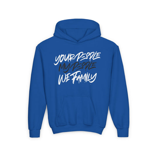 Youth Your People My People black/white design Hoodie
