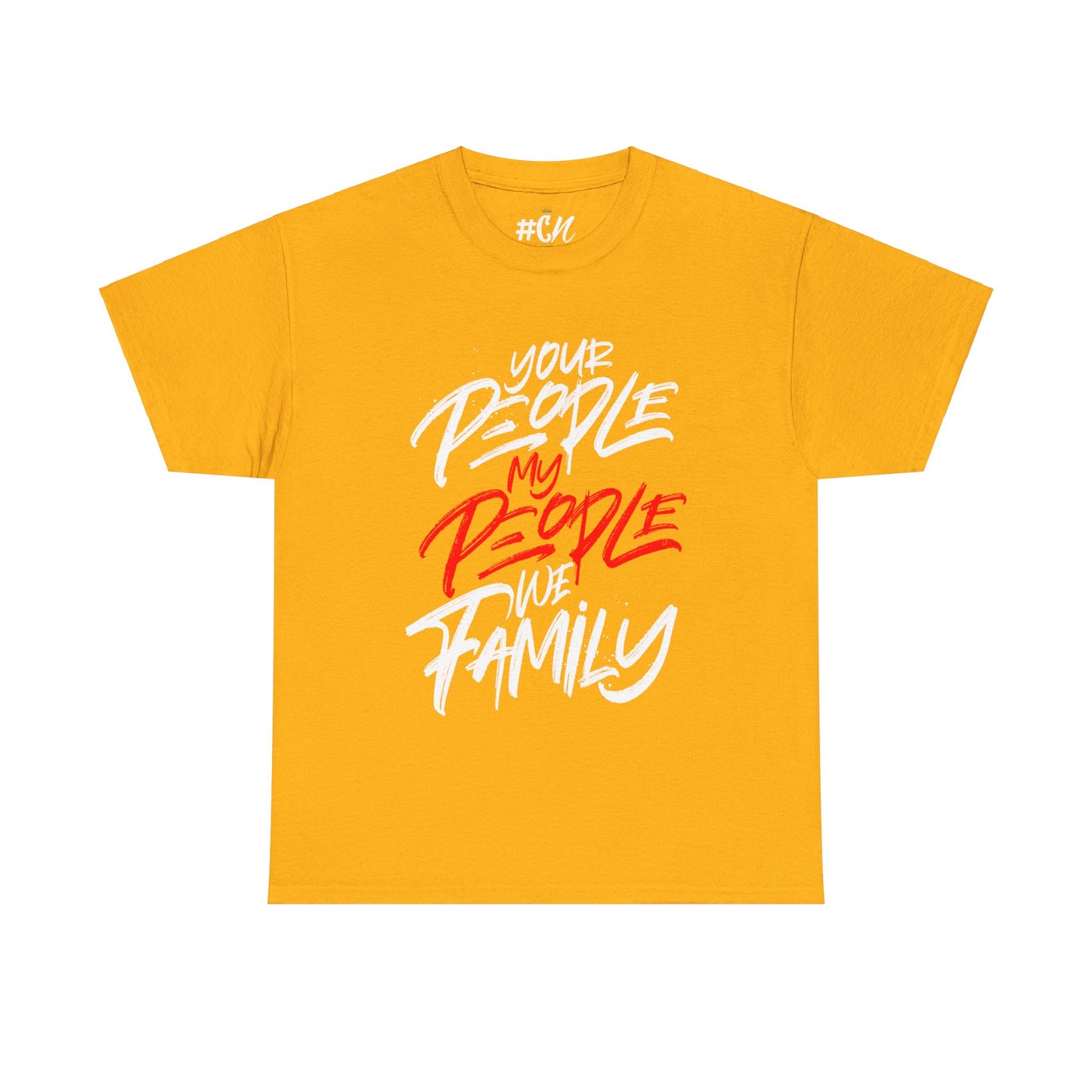 Your People My People Tshirt (Red/white letters)