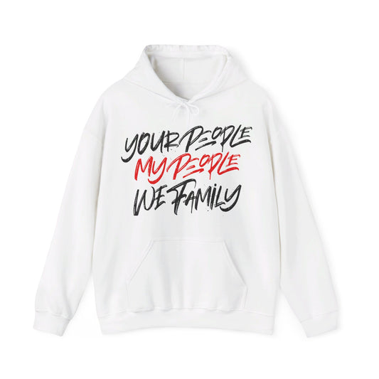 White Your People My People Hoodie