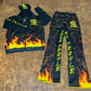 Black Fire Splash Jogger