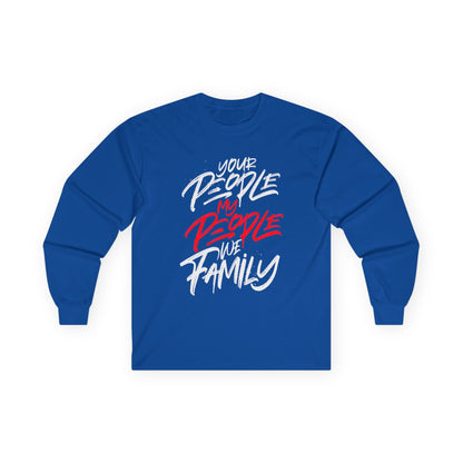 Your People My People Red/White Design Long Sleeve Tee