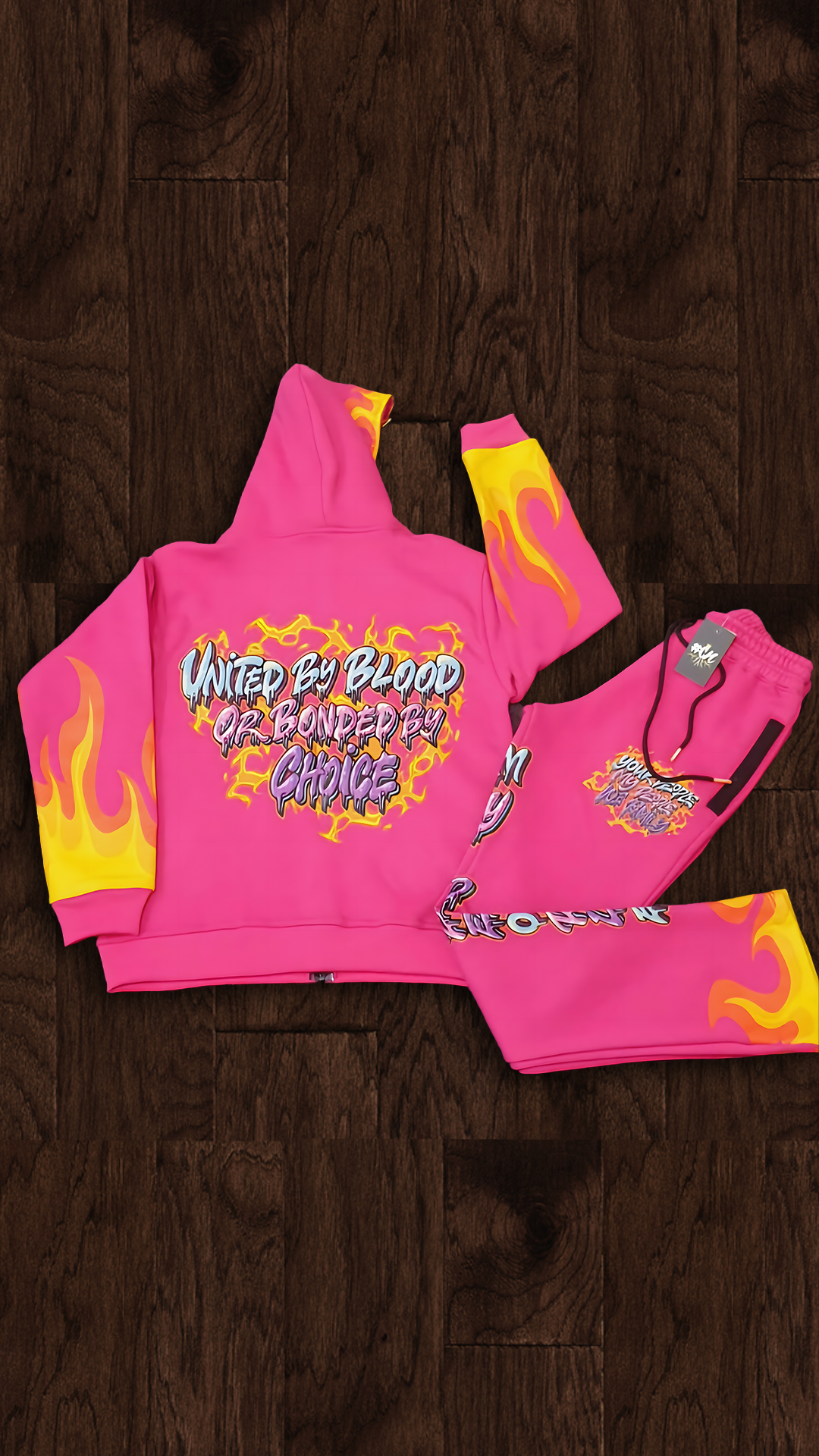 Pink Fire Jogger set