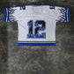 WHITE AND BLUE JERSEY AND SHORTS