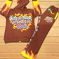Brown Flame Fire Your People My People Jogger Set
