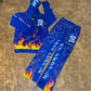Royal Blue Fire Splash Jogger Fit