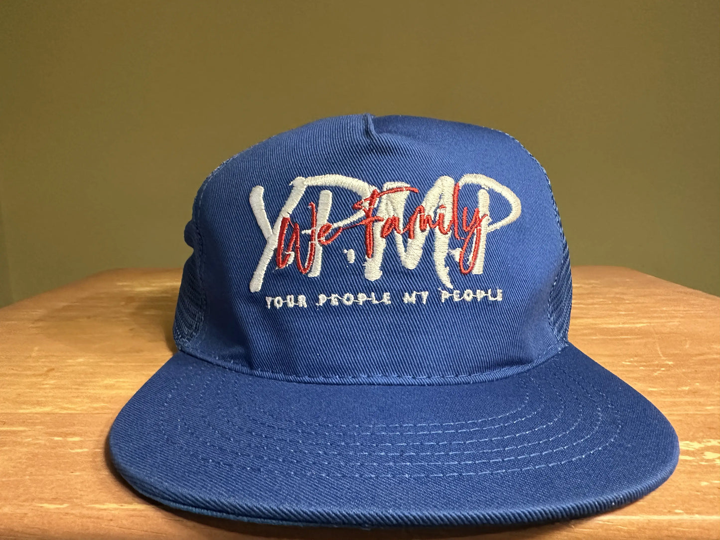 Blue YPMP w/red letter Snapback Hat