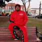Red #CN w/Your People My People Jogger Set (Embroidered)